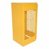 Vestil Vertical Cylinder Storage Cabinet, 5-10 Cylinder Capacity, Yellow, Depth: 30" CYL-V-510